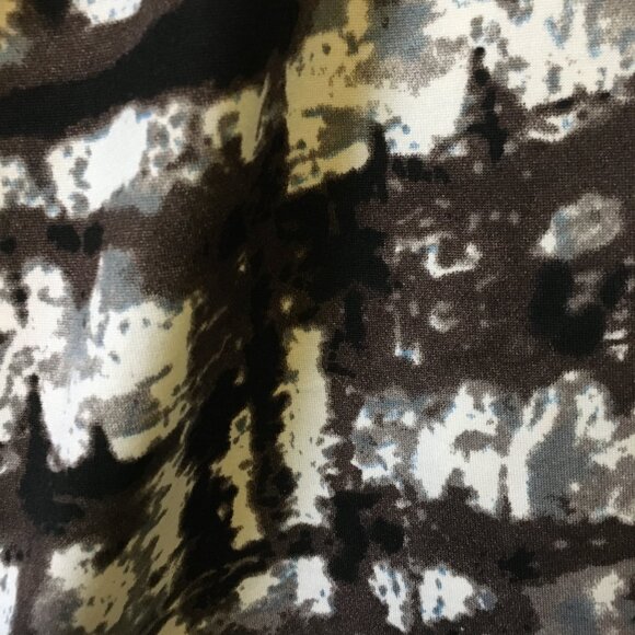 Vintage Tradition Canadian Modern Ink Blot Studded Shoulder Drape Neck Tee - Picture 7 of 16